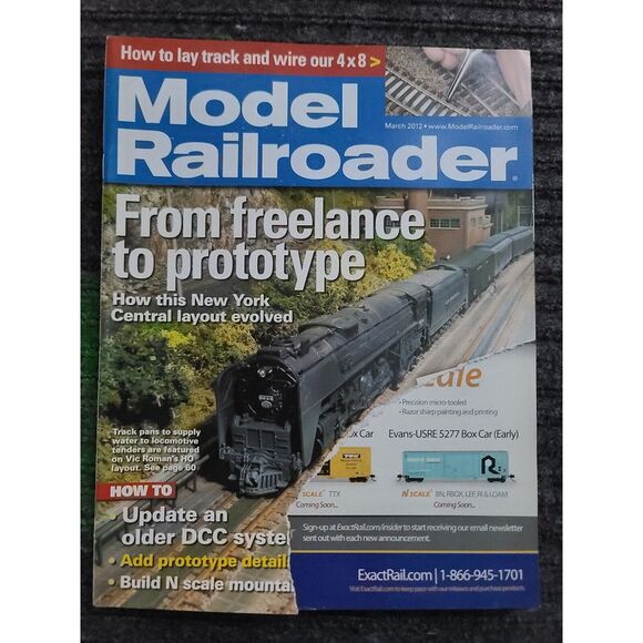 Model Railroader Magazine 2012 Multi Month Locomotive Train Hobby Craft Build - Picture 3 of 7